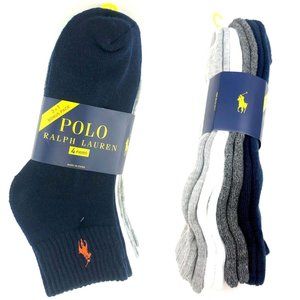 Polo Ralph Lauren Men's Quarter Crew Socks NWT